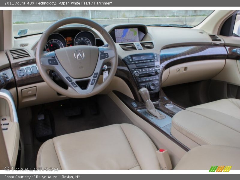 Aspen White Pearl / Parchment 2011 Acura MDX Technology