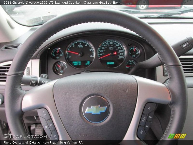 Graystone Metallic / Ebony 2012 Chevrolet Silverado 1500 LTZ Extended Cab 4x4