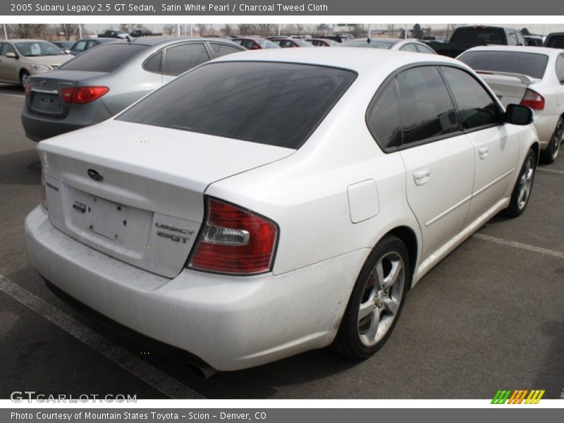 Satin White Pearl / Charcoal Tweed Cloth 2005 Subaru Legacy 2.5 GT Sedan