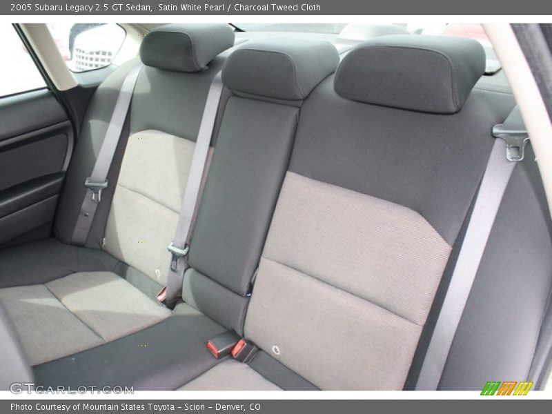 Satin White Pearl / Charcoal Tweed Cloth 2005 Subaru Legacy 2.5 GT Sedan
