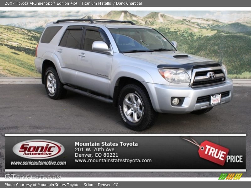 Titanium Metallic / Dark Charcoal 2007 Toyota 4Runner Sport Edition 4x4