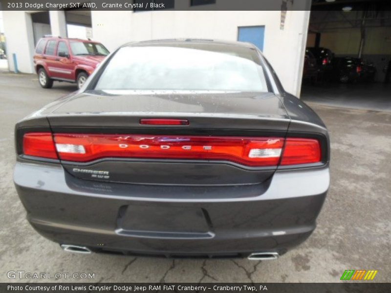 Granite Crystal / Black 2013 Dodge Charger SXT AWD