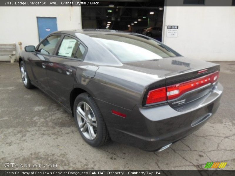 Granite Crystal / Black 2013 Dodge Charger SXT AWD