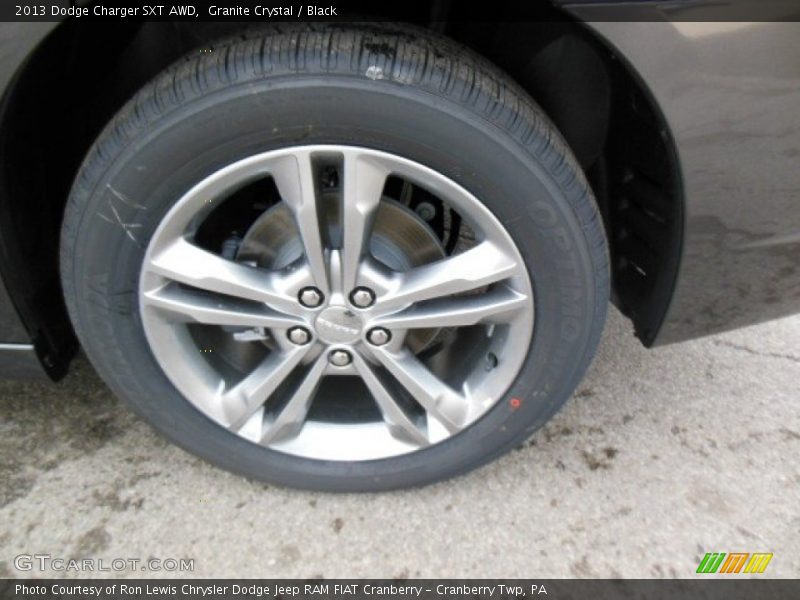 Granite Crystal / Black 2013 Dodge Charger SXT AWD