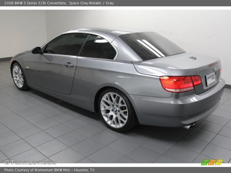 Space Grey Metallic / Gray 2008 BMW 3 Series 328i Convertible