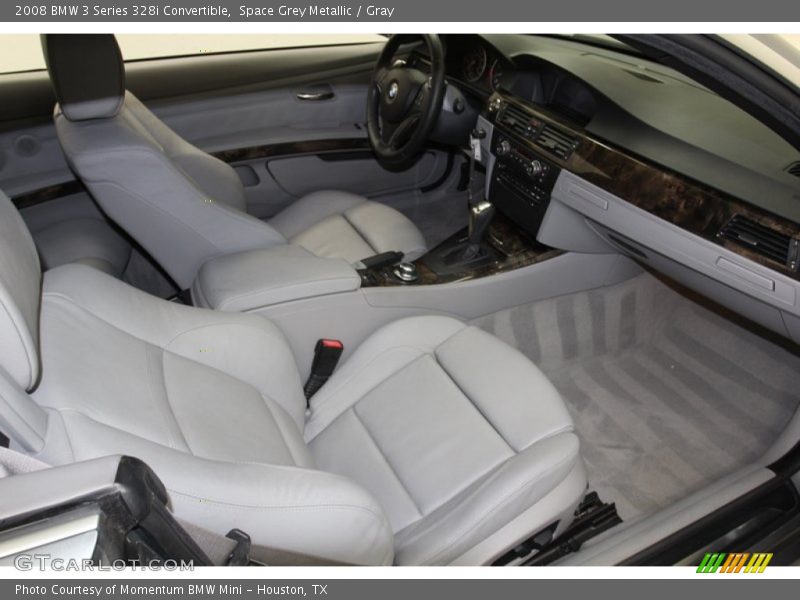 Space Grey Metallic / Gray 2008 BMW 3 Series 328i Convertible