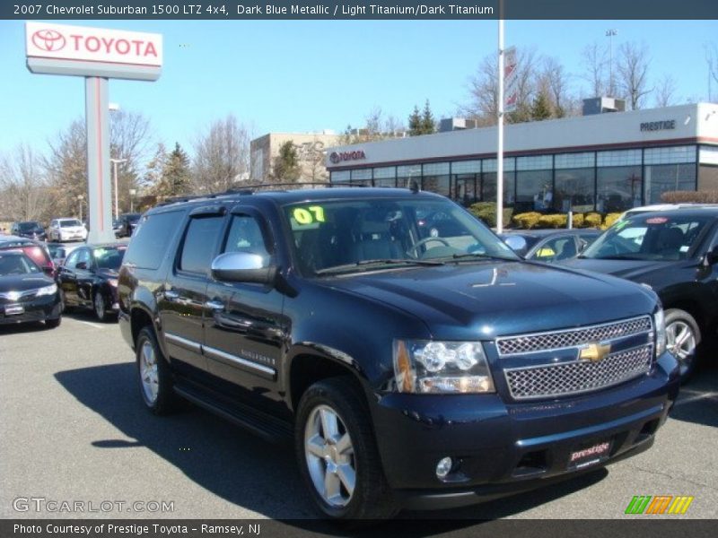 Dark Blue Metallic / Light Titanium/Dark Titanium 2007 Chevrolet Suburban 1500 LTZ 4x4