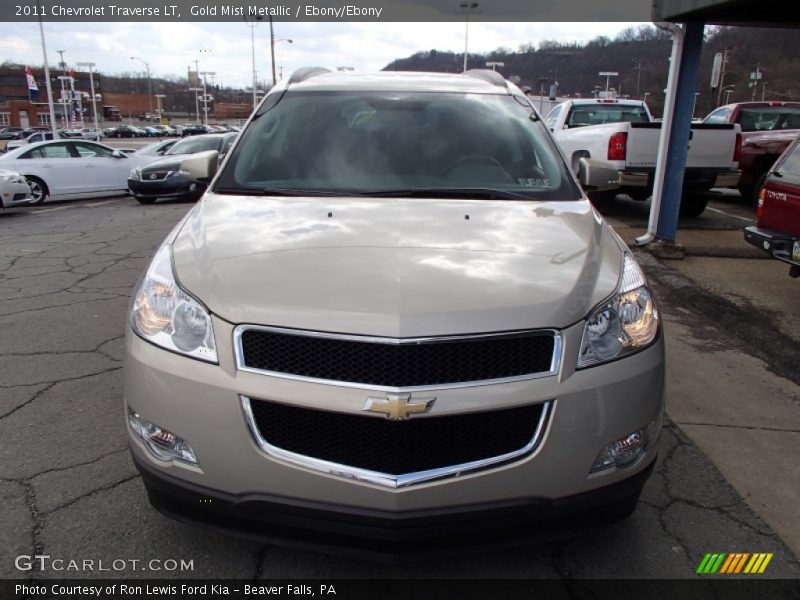 Gold Mist Metallic / Ebony/Ebony 2011 Chevrolet Traverse LT