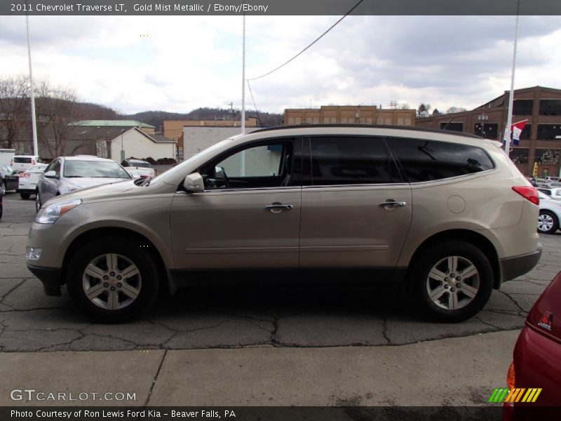 Gold Mist Metallic / Ebony/Ebony 2011 Chevrolet Traverse LT