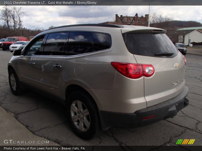 Gold Mist Metallic / Ebony/Ebony 2011 Chevrolet Traverse LT