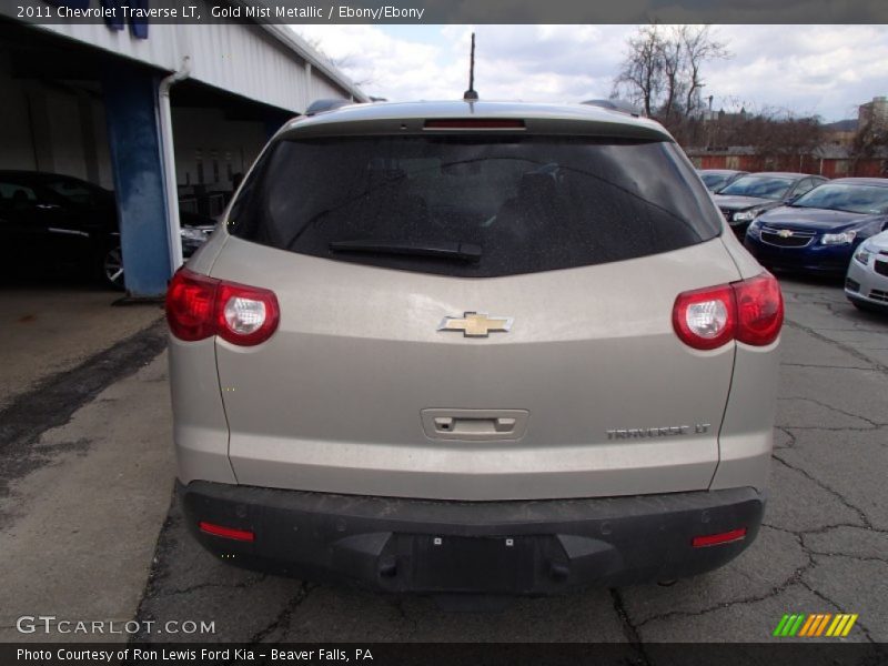 Gold Mist Metallic / Ebony/Ebony 2011 Chevrolet Traverse LT