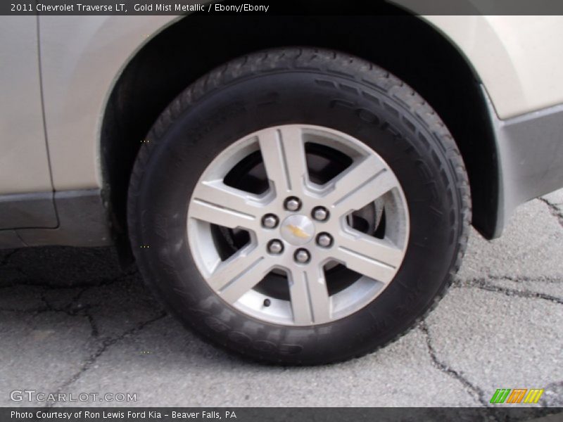 Gold Mist Metallic / Ebony/Ebony 2011 Chevrolet Traverse LT