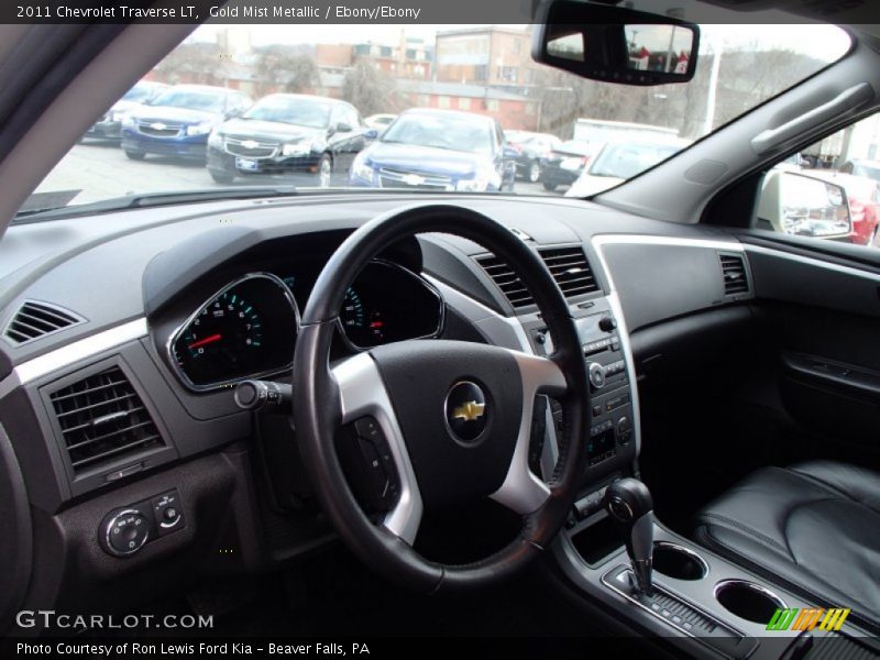 Gold Mist Metallic / Ebony/Ebony 2011 Chevrolet Traverse LT
