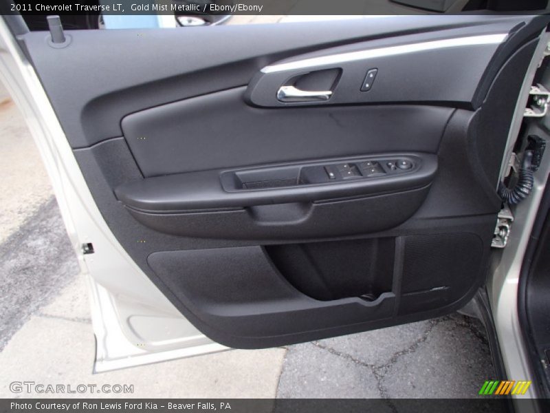 Gold Mist Metallic / Ebony/Ebony 2011 Chevrolet Traverse LT