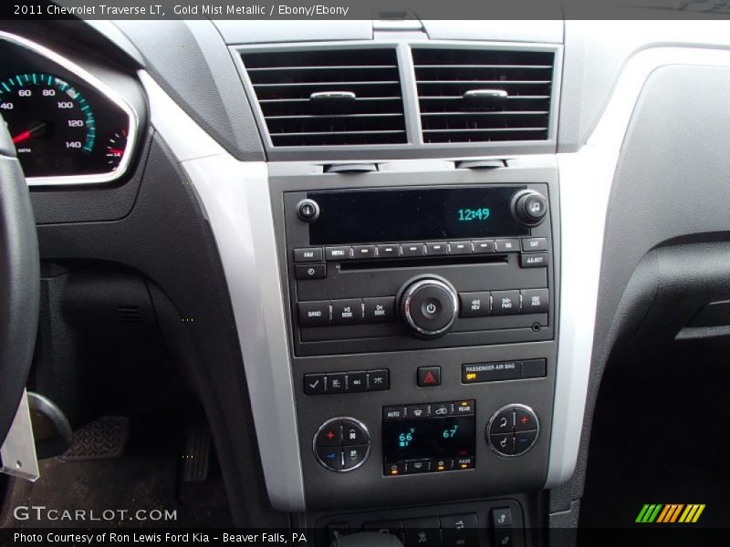 Gold Mist Metallic / Ebony/Ebony 2011 Chevrolet Traverse LT