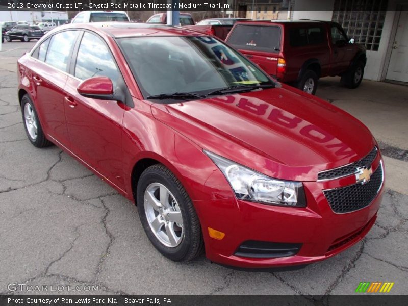 Crystal Red Metallic Tintcoat / Medium Titanium 2013 Chevrolet Cruze LT