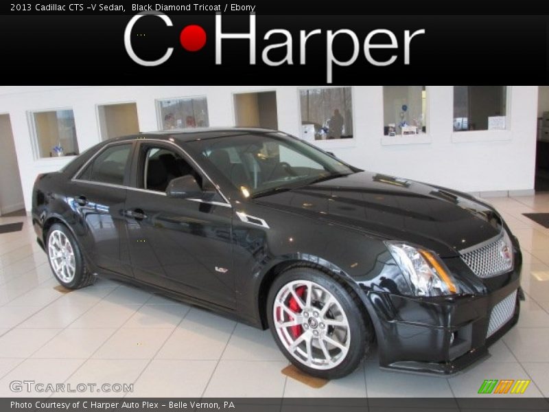 Black Diamond Tricoat / Ebony 2013 Cadillac CTS -V Sedan