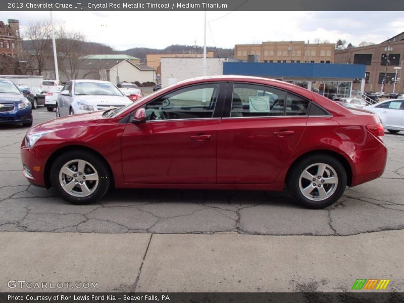 Crystal Red Metallic Tintcoat / Medium Titanium 2013 Chevrolet Cruze LT