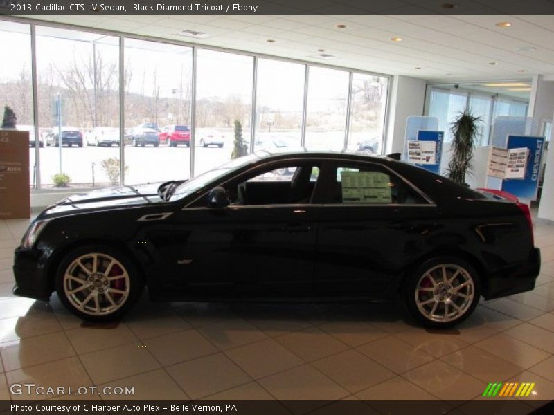 Black Diamond Tricoat / Ebony 2013 Cadillac CTS -V Sedan