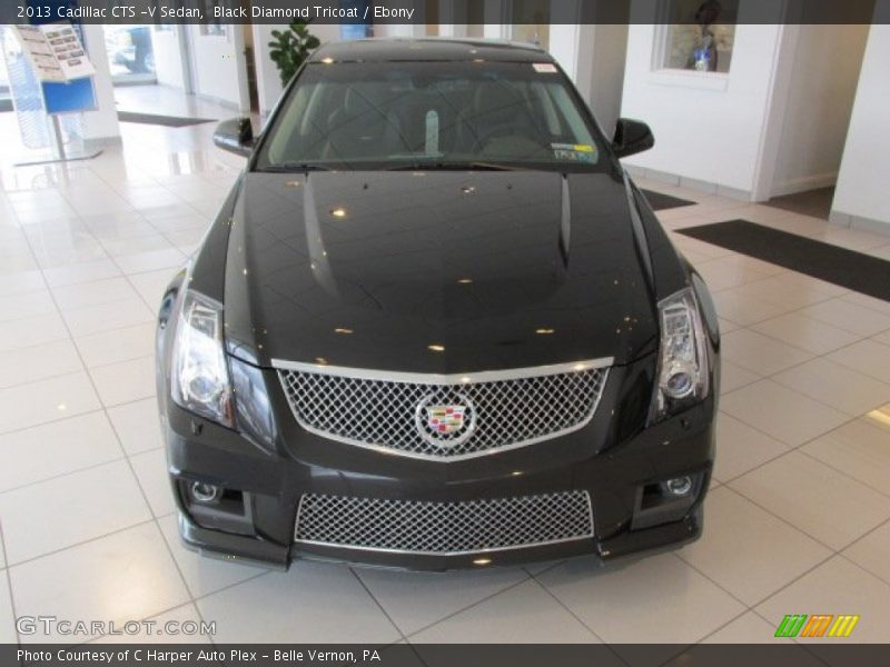 Black Diamond Tricoat / Ebony 2013 Cadillac CTS -V Sedan