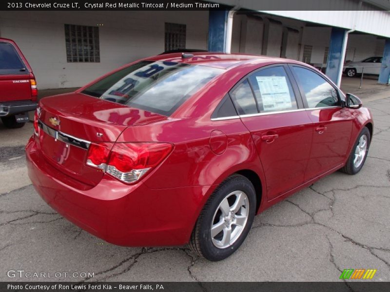 Crystal Red Metallic Tintcoat / Medium Titanium 2013 Chevrolet Cruze LT