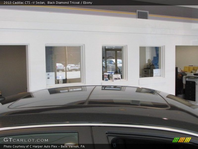 Black Diamond Tricoat / Ebony 2013 Cadillac CTS -V Sedan