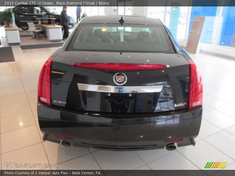 Black Diamond Tricoat / Ebony 2013 Cadillac CTS -V Sedan