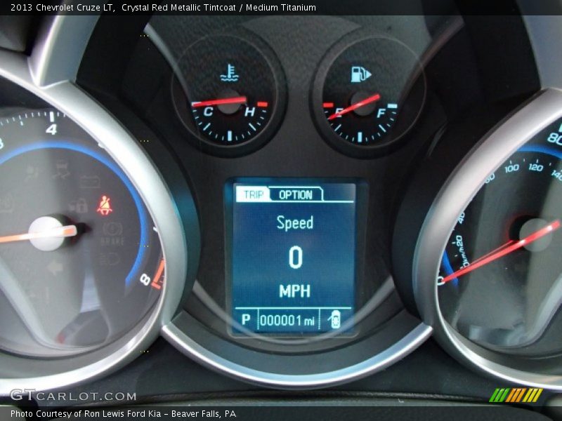 Crystal Red Metallic Tintcoat / Medium Titanium 2013 Chevrolet Cruze LT