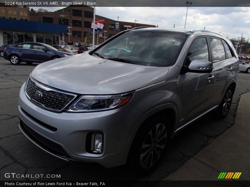 Bright Silver / Black 2014 Kia Sorento SX V6 AWD