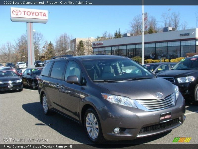 Predawn Gray Mica / Light Gray 2011 Toyota Sienna Limited