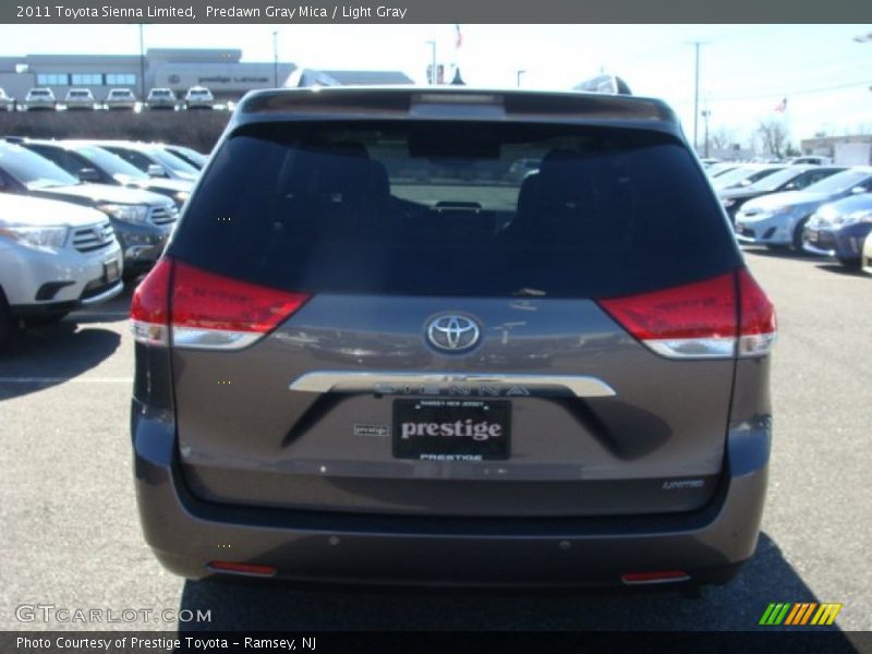Predawn Gray Mica / Light Gray 2011 Toyota Sienna Limited