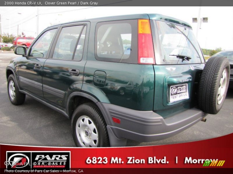Clover Green Pearl / Dark Gray 2000 Honda CR-V LX