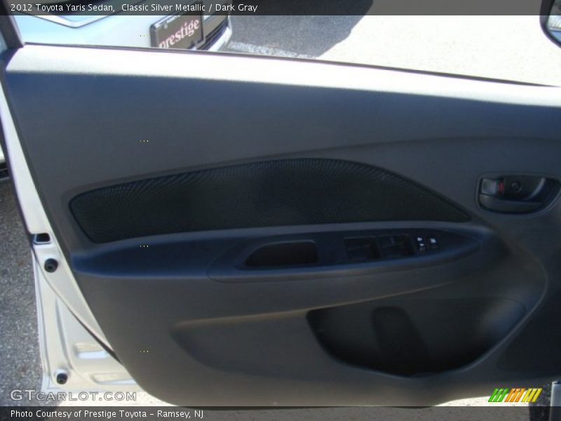 Classic Silver Metallic / Dark Gray 2012 Toyota Yaris Sedan