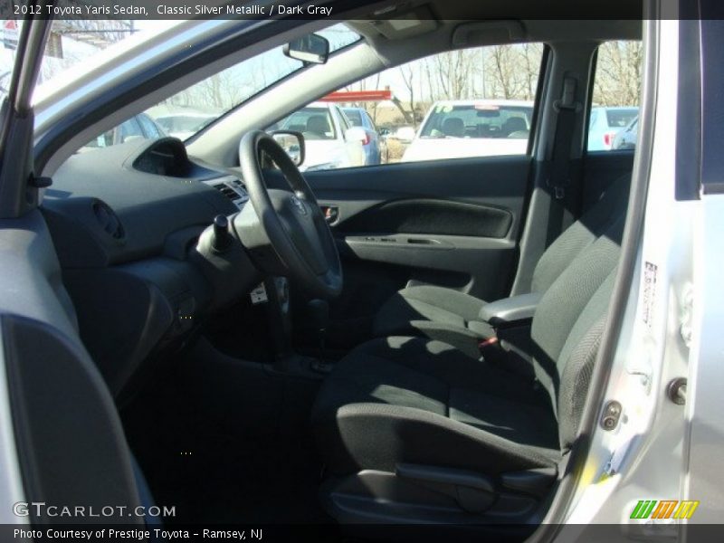 Classic Silver Metallic / Dark Gray 2012 Toyota Yaris Sedan