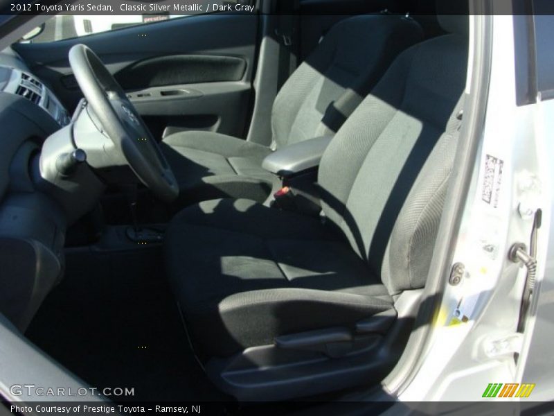 Classic Silver Metallic / Dark Gray 2012 Toyota Yaris Sedan