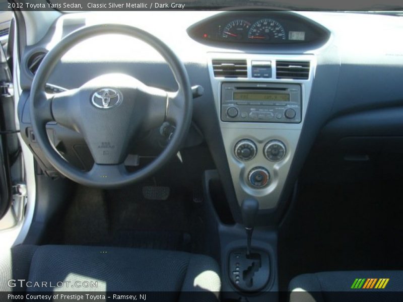 Classic Silver Metallic / Dark Gray 2012 Toyota Yaris Sedan