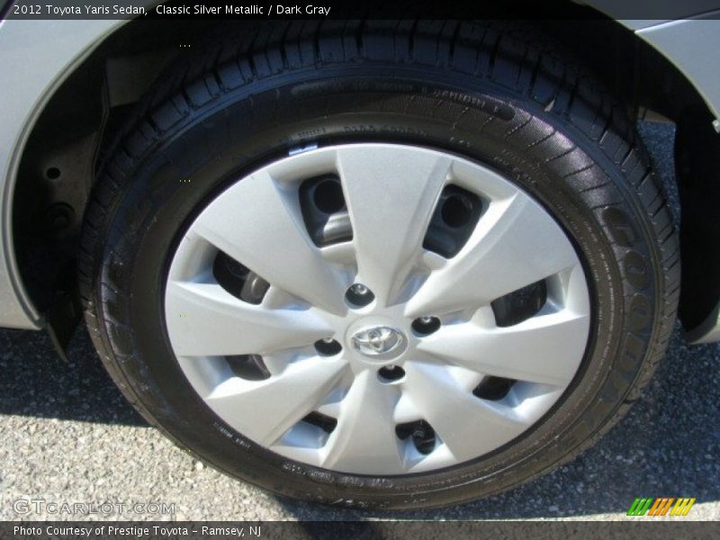 Classic Silver Metallic / Dark Gray 2012 Toyota Yaris Sedan