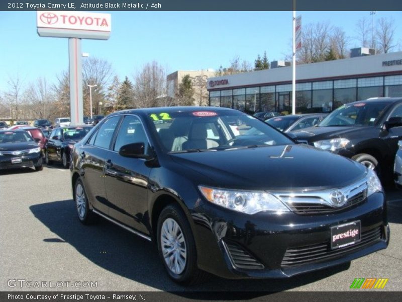 Attitude Black Metallic / Ash 2012 Toyota Camry LE