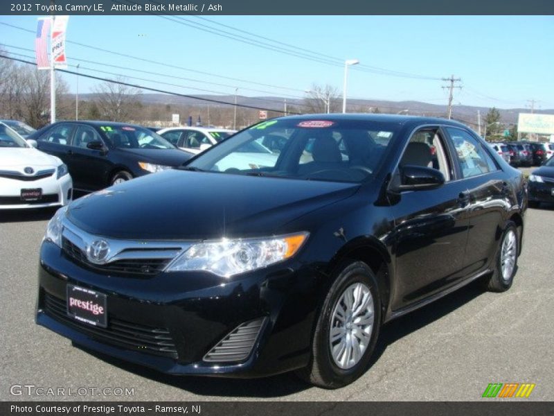 Attitude Black Metallic / Ash 2012 Toyota Camry LE