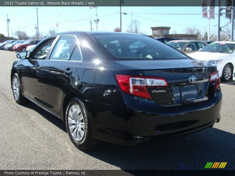 Attitude Black Metallic / Ash 2012 Toyota Camry LE