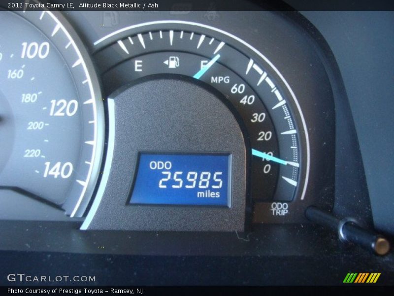 Attitude Black Metallic / Ash 2012 Toyota Camry LE