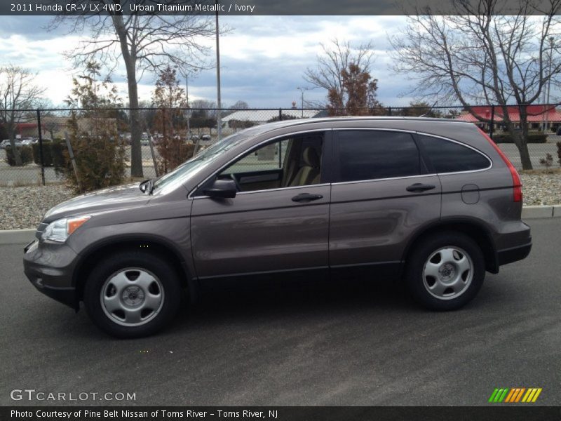 Urban Titanium Metallic / Ivory 2011 Honda CR-V LX 4WD