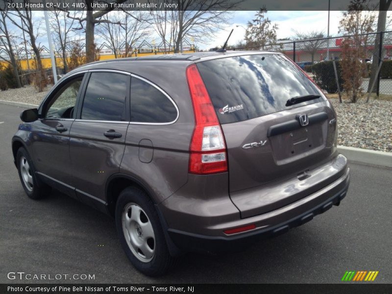 Urban Titanium Metallic / Ivory 2011 Honda CR-V LX 4WD