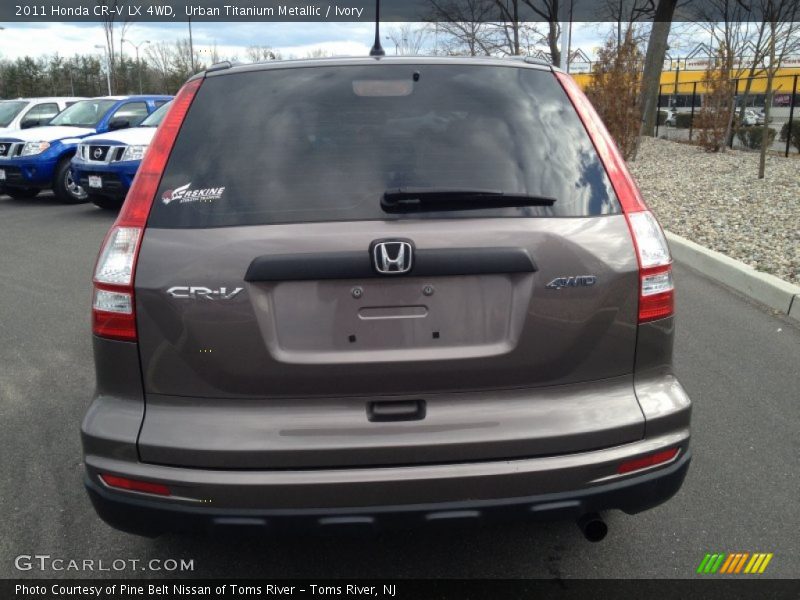 Urban Titanium Metallic / Ivory 2011 Honda CR-V LX 4WD