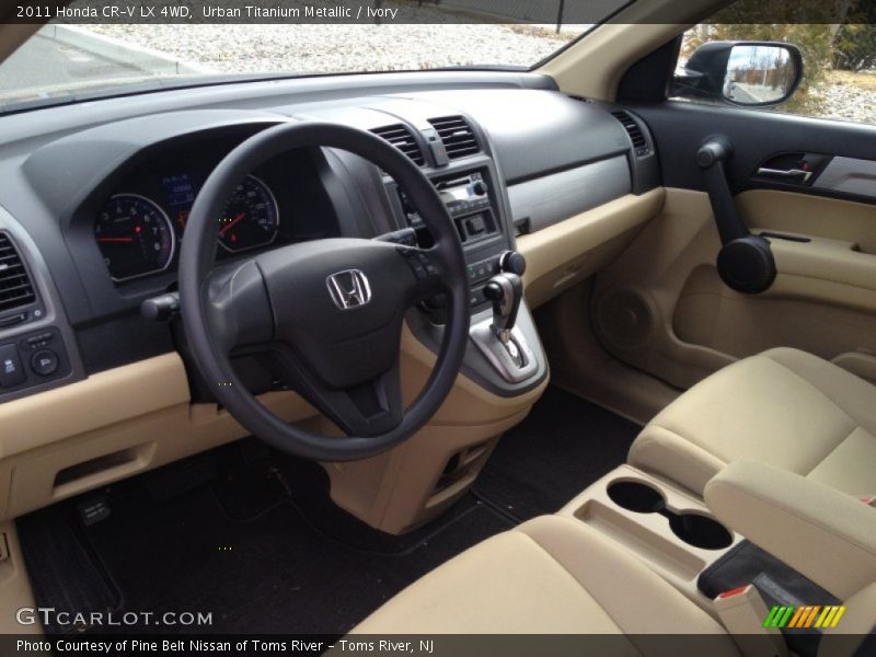 Urban Titanium Metallic / Ivory 2011 Honda CR-V LX 4WD