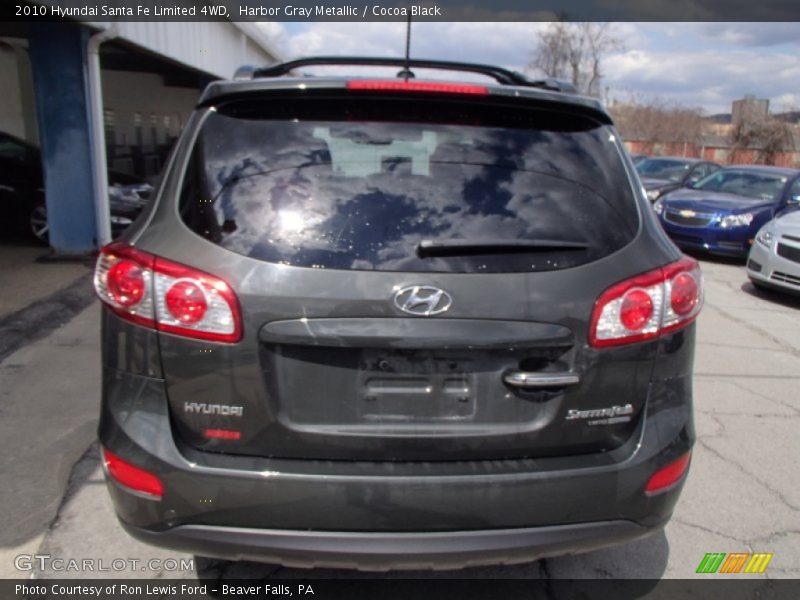 Harbor Gray Metallic / Cocoa Black 2010 Hyundai Santa Fe Limited 4WD