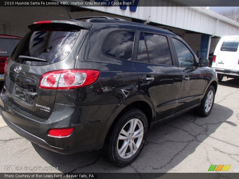 Harbor Gray Metallic / Cocoa Black 2010 Hyundai Santa Fe Limited 4WD