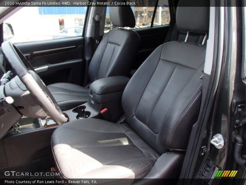 Harbor Gray Metallic / Cocoa Black 2010 Hyundai Santa Fe Limited 4WD