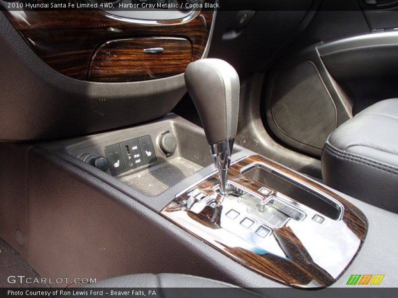 Harbor Gray Metallic / Cocoa Black 2010 Hyundai Santa Fe Limited 4WD
