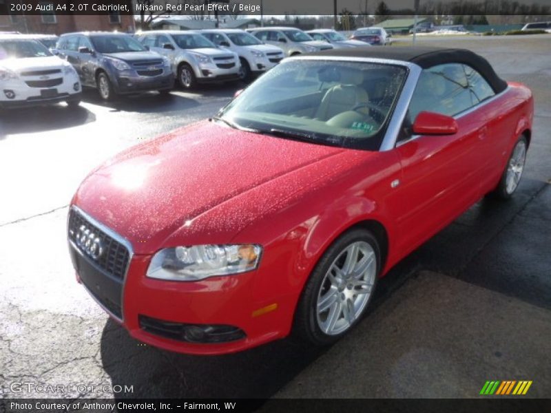 Misano Red Pearl Effect / Beige 2009 Audi A4 2.0T Cabriolet